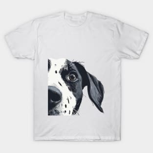 Dog Peeking T-Shirt